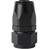 Podavelle 20AN Straight Hose End Fitting Swivel Aluminum Black