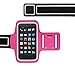 KHOMO Amazon Fire Phone Armband Case - Sweat Proof Sport Armband + Key Holder for Amazon Fire Phone - Pink