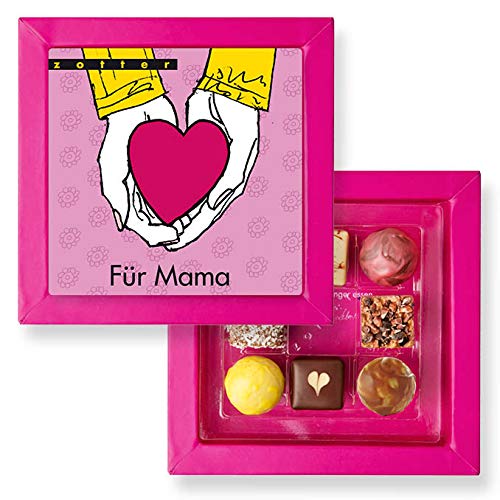 Zotter Biofekt Für Mama - Pralinenbox mit 8 handgemachten Pralinen - 48 g - Bio & Fairtrade