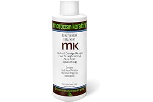 Moroccan Keratin Brazilian Keratin Hair Treatment blowout Straightening Product Professional Grade Natural Organic Looking Results at Home or Salon (4oz Keratin)
