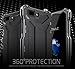 LWGON iPhone 7 Plus Case, Aluminum Metal Shock Proof Frame Bumper Double Color Oxidation Aluminum Metal Case Cover for iPhone 7 Plus (GD Black)