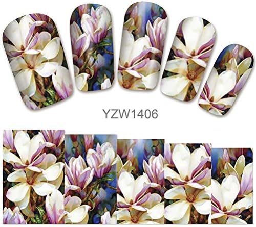1 sheet nail sticker pop water transfer nails decals beauty YZW1406-YZW1410