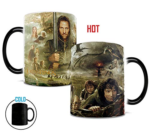 Morphing Mugs Lord of the Rings (Collage) Ceramic Mug, Black