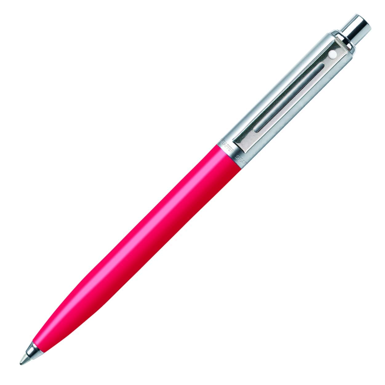SHEAFFER E23216551CS Sentinel Brushed Chrome Cap Barrel Ballpoint Pen - Deep Pink