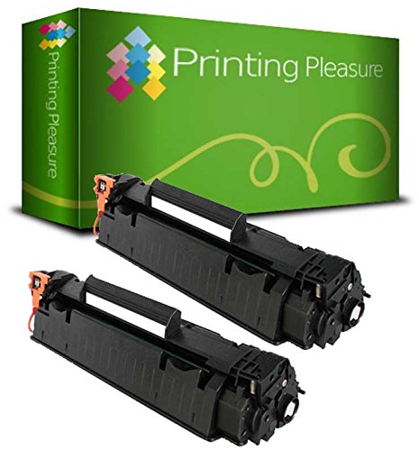 Printing Pleasure 2 Compatible CE278A 78A Toner Cartridges for HP Laserjet Pro M1536 MFP M1536DNF P1560 P1566 P1600 P1606 P1606DN - Black, High Yield