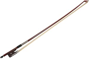 Parliky Professional Handmade Cello Bow with Neat Horsetail Hair Straight Body Balance Powerful Tone Musical