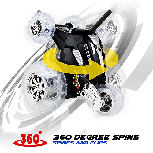The BLACK SERIES 49MHz Children’s Remote Control Spinning 360° Rotating Car Toy for Boys/Girls