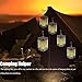 EOYIZW Solar Outdoor Lights 2 Pack- 99 LEDs Flickering Flame Solar Lantern for Garden Decor- IP65 Waterproof Garden Decor for Halloween Patio Yard Porch