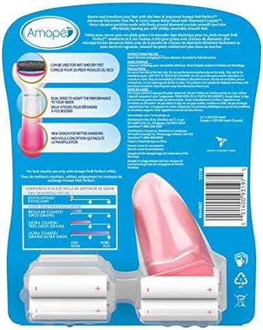Amope Splashproof Electronic Foot File Foot Spa Pedicure Tool Callous Remover-Pedi Perfect Advance 2 Speed, 1 Count (Packaging May Vary) 9 Amope Splashproof Electronic Foot File Foot Spa Pedicure Tool Callous Remover-Pedi Perfect Advance 2 Speed, 1 Count (Packaging May Vary)