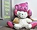 Bears For Humanity Large Certified Organic Pink Teddy Bear Stuffed Plush Animal With Movable Arms And Legs. 16 Inches. One Is Donated To A Child In Need For Each One Purchased