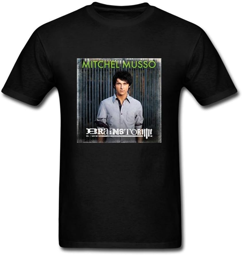 TEZHONGYIYONG Men's Mitchel Musso Cool Men Logo Short Sleeve T-Shirt