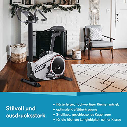 skandika-Ergometer-Morpheus-Fitnessbike-Heimtrainer-mit-Steuerung-und-Street-View-Funktion-Pulsgurt-32-einstellbare-Widerstandseinstellung-und-Multifunktionscomputer-mit-Kalorienverbrauch