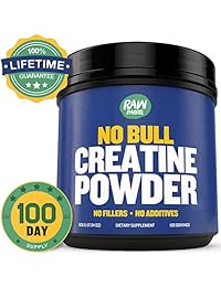 RAW – Pure Creatine Monohydrate Powder – unflavored y MICRONIZED – ver resultados de la barrica o...