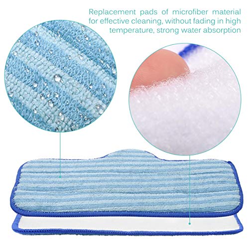 KEEPOW Microfiber Pads for Dupray Neat Steam Cleaner, 6 Pack Washable Pads