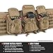 Savior Equipment American Classic Tactical Double Long Gun Bag Pistol Transportation Case w/Backpack Strap, 51 Inch Flat Dark Earth Tan