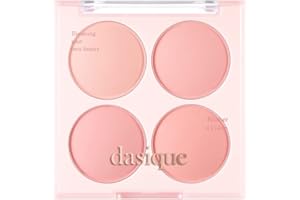 Dasique Blending Mood Cheek #07 Candy Berry | 4 Blendable Shades in Lightweight Smooth Powder | Vegan | Blush