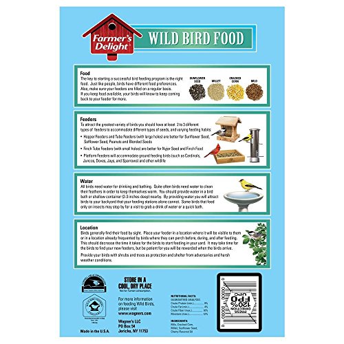 Wagner's 53005 Farmer's Delight Wild Bird Food, 40-Pound Bag (Discontinued by Manufacturer) (4)