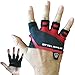 Steel Sweat Gym Gloves - Crossfit WOD Workout - Weight Lifting Gloves to Protect Your Palms for Men & Women - Skins Red/Gray Small