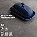 Sweese 306.103 Porcelain Cute Butter Dish with Lid, Perfect for East / West Butter, Navy