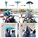 ALINK Inverted Umbrella, Reverse Folding Double Layer Inside Out Outdoor Rain Away Car Umbrella - Peacock Ling