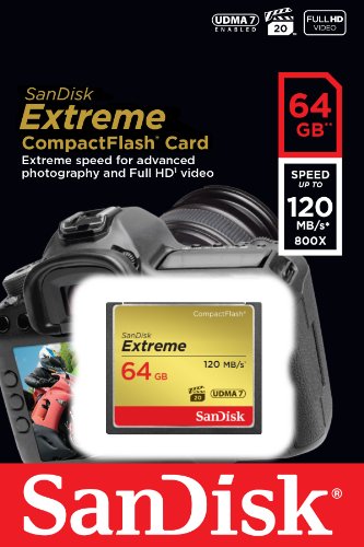 B00EZE6V50 SanDisk Extreme 64GB Compact Flash Memory Card