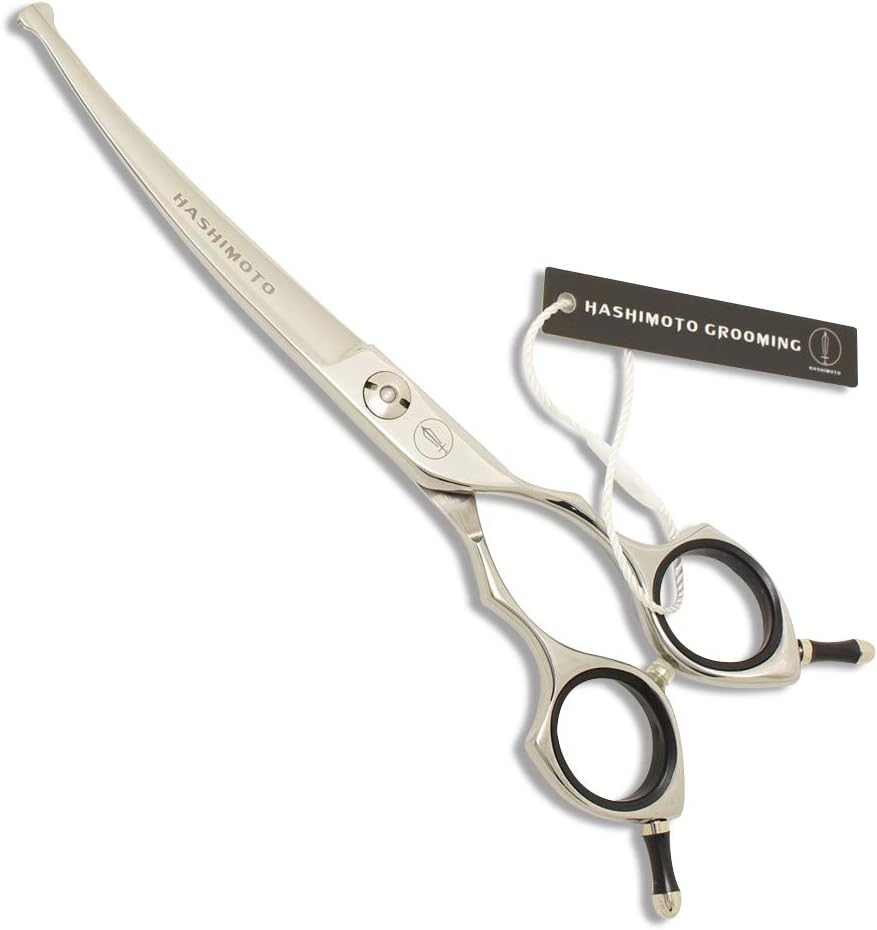 HASHIMOTO Curved Scissors for Dog Grooming, Light Weight