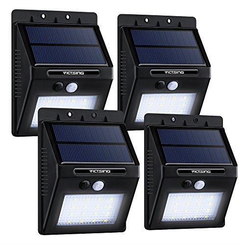 Victsing 4-pack 16led solar power lights, waterproof ou…