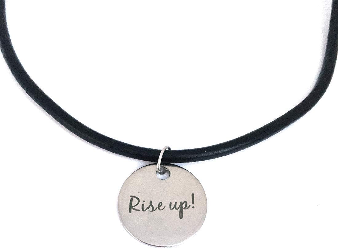Jewelry by Jules Hamilton American Musical Genuine Leather Necklaces (Rise Up! - Stamped