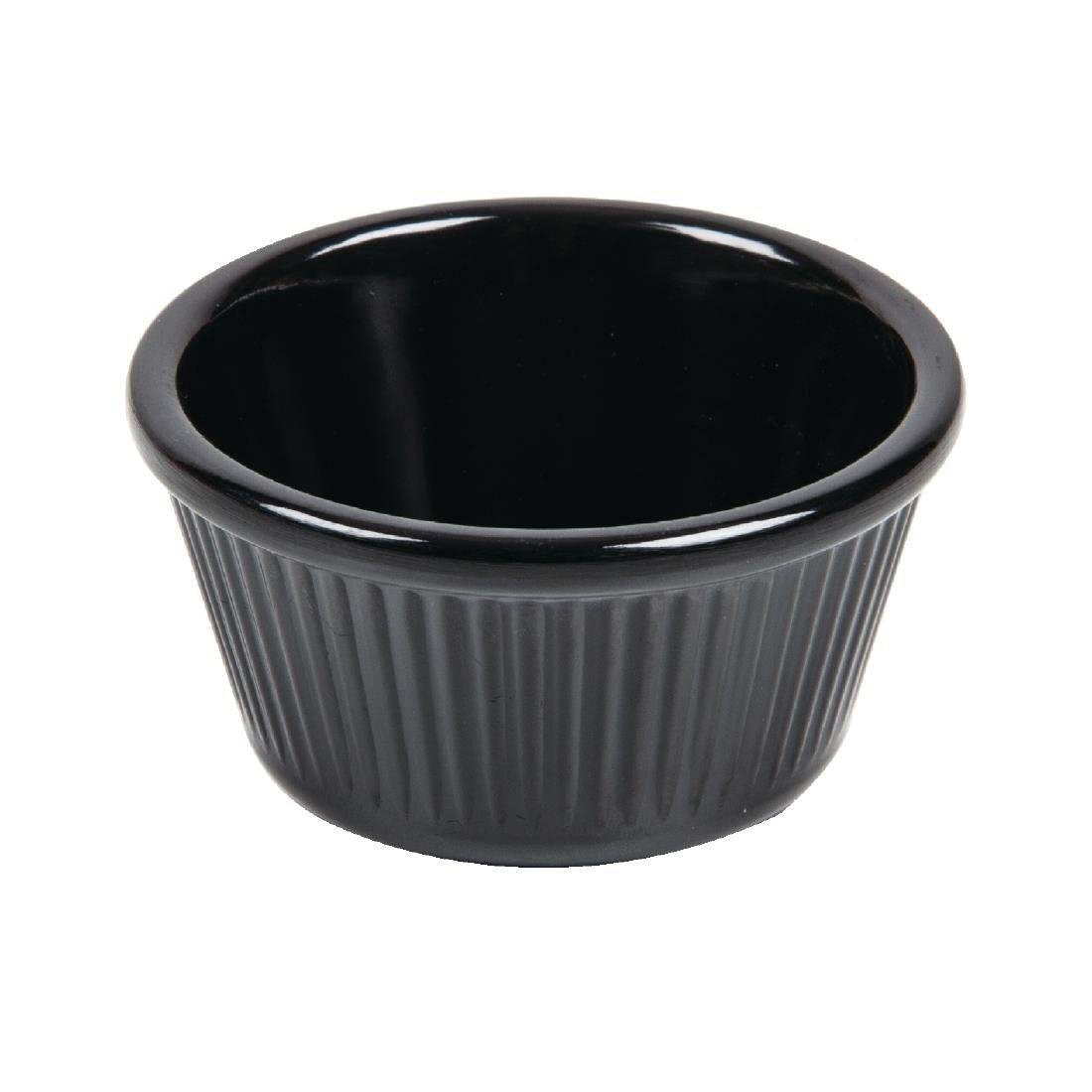 Olympia Kristallon Melamine Ramekin Black - 57ml (Box 12)