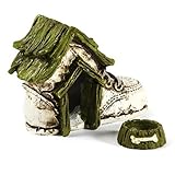 Highly Detailed Tiny Fairy Garden Baby Shoe Dog House with Dog Bowl Accessory for All Your Fairies, Gnomes and Miniature Crafts