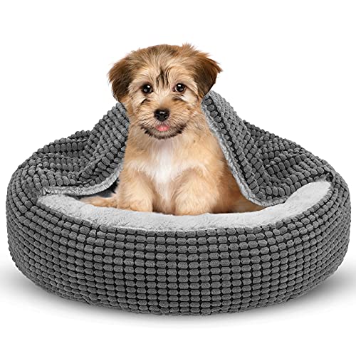 SIWA MARY Hooded Donut Dog Bed