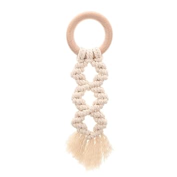 macrame teething ring