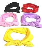 Baby Headband Accessories 5-Pack by Leonna. Baby Girl Hairband Wrap for Kids.