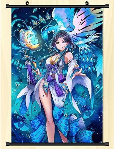 Amazon Co Jp タペストリー 陰陽師 安倍晴明 神楽 源博雅 八百比丘尼 妖刀姫 蛍草 同人 装飾 壁掛け 部屋飾りポスター 掛ける絵 巻物 軸物 アニメ おしゃれ 萌え 90cmx60cm ホビー 通販