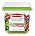 Rubbermaid FreshWorks Produce Saver Food Storage Container, Medium, 6.3 Cup, Green