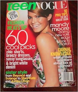 Teen Vogue Magazine May 2004 Mandy Moore Cover Teen Vogue Magazine Amazon Com Books