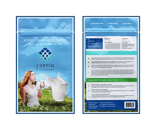 Milk kefir starter cultures - 3 sachets for up to 100 l…