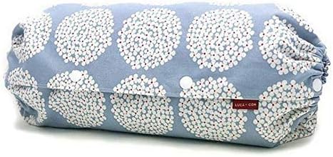 ルカコ 抱っこひも収納カバー Lサイズ 2年保証 使い方book付サークルフラワー 027 L 北欧風サークルフラワー ライトブルー 05 11