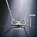 J.Rosée Pendant Necklace with 925 Sterling Silver and 3A Cubic Zirconia, 18''+ 2