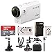 Sony FDR-X3000 4K Action Cam w/ 64GB microSD Card & Action Cam Accessory Bundle