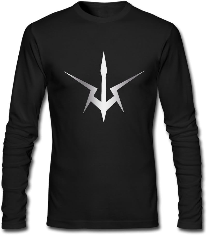 JACKMOUSERICE Men's Code Geass Platinum Style Long Sleeve T Shirt-Black