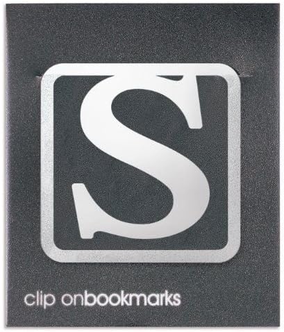 Metal Alphabet Clip-on Letter S Bookmark