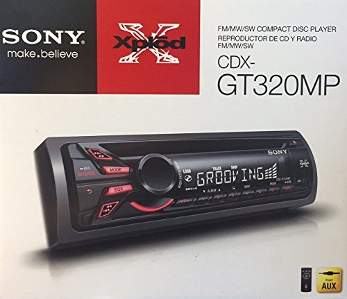 Sony xplod cdx-gt320mp cd receiver with 52x4 watt amp and front a…