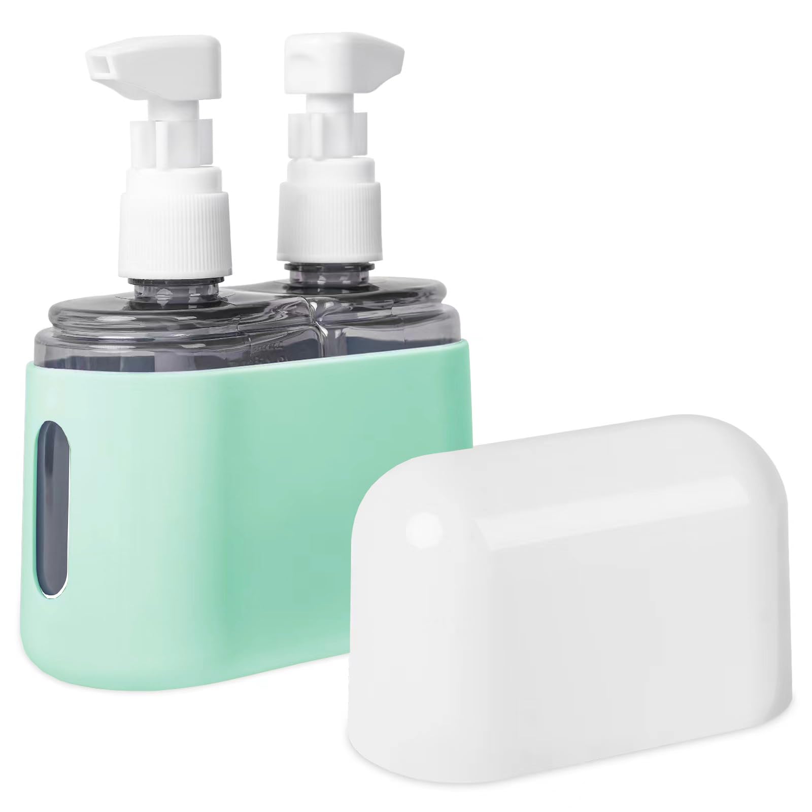 Photo 1 of Yamadura Travel Bottles for Toiletries, TSA Approved, 2 Pack Refillable Pump Bottles, Green