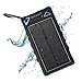 Solar Power Bank, ZiKON High Capacity Waterproof Portable 8000mAh Charger, Dual USB Solar Powered Battery Charger for iPhones, iPads, Samsung, Tablets, Cameras. Dustproof & Shockproof (Blue)