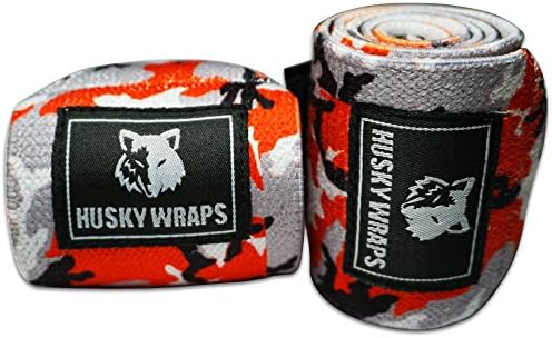 Husky Wrist Wraps Maroon Camouflage, 12inch