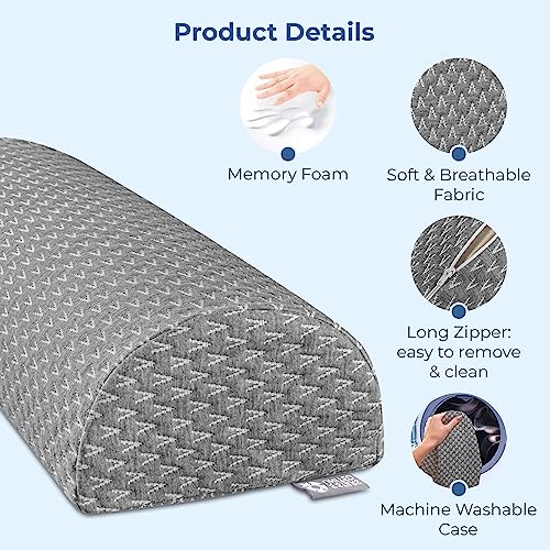 Half Moon Bolster SemiRoll Pillow Ankle and Knee Support Leg