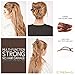 RC ROCHE ORNAMENT 6 Pcs French Concord Hair Clip Flat Curved Claw Clips Lay Down for Thin Hair Side Slide Volume Clips Women Strong Hold No Slip Grip, Small Brown