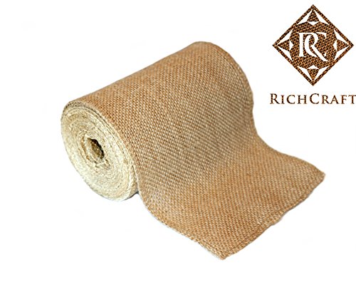 6" no-fray no-mess burlap fabric roll ~ 6" wi…