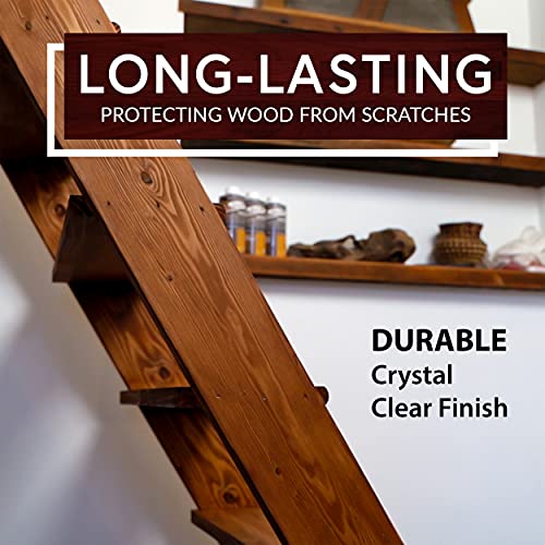 SamaN Interior Water Based Satin Varnish with Aluminum Oxide Crystal